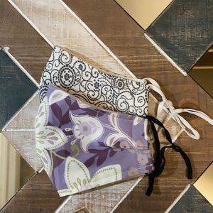 2 Pack Handmade Face Masks